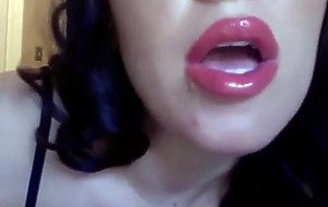 Lipstick mistress with daddy on cam