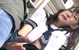 Asian girl fingered upskirt and mouth nailed hardcore