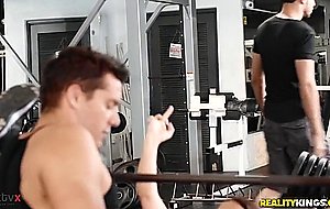 Rachel starr gets pounded in the gym in front of her boyfriend