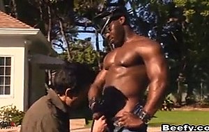 Beefy muscular jock gets fucked by hunk