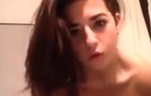 Cute italian slut shows off perfect tits