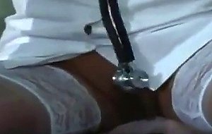 Double creampie for nurse in madhouse
