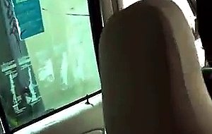 Sexy couple has honey sex in a cab