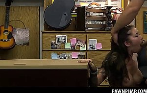 Nice titty brunette banged on da desk
