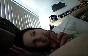 Gf giving a beautifull suck in the chatroom