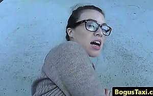 Spex british babe spoon fucked by taxi driver