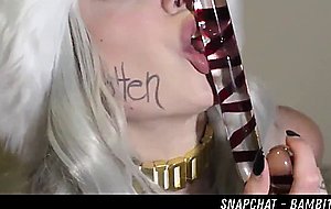 Harley Clause Fucks A Candy Cane HER SNAPCHAT BAMBI18XX