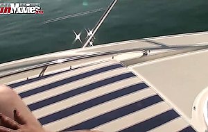 BBW granny fucked on a boat in public
