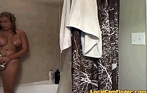 Shower massage girl