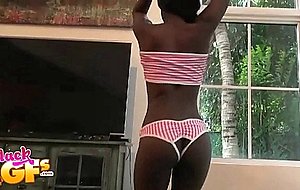 Sexy black girlfriend surprises her man with dirty lingerie – nude girls