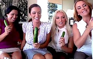 Lovely ladies learn to suck a real dick