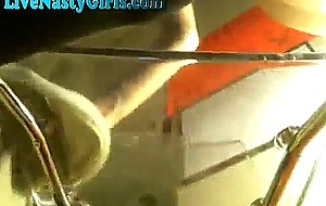 Hot webcam girl squirting on glass 