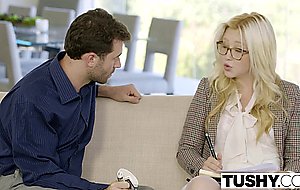 Blonde babe Samantha Rone romped good by James Deen 