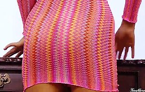 Pink mesh dress