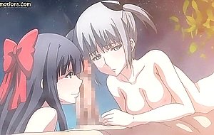 Anime lesbians tasting their twats