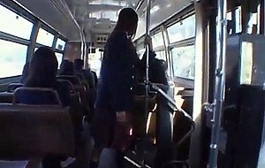 Students fucked and blow on bus
