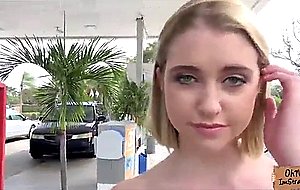 Stranded innocent teen chloe couture fucked in the car