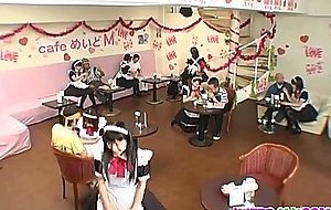 Obedient maids sucking and fucking
