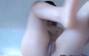 Horny teen masturbates sextoys after sex chat on webcam