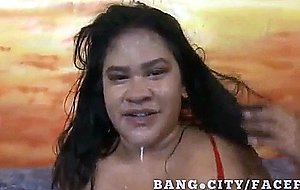 Asian ugly woman does rough porno