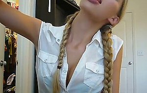 Pigtails and spit joi