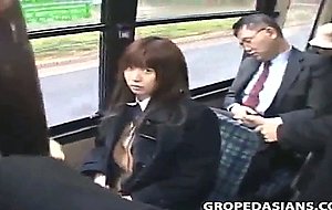 Schoolgirl groped by stranger in a crowded bus