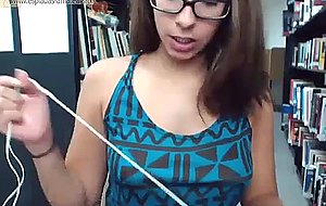 Innocent looking whore ready to spread pussy in public library. (started private uploading! may do only private...