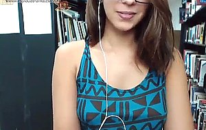Innocent looking whore ready to spread pussy in public library. (started private uploading! may do only private...
