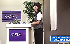 Asian teen fucked at her new job