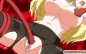 Blonde hentai caught and brutally fucked by tentacles