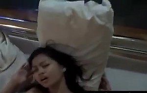 Cute teen Asian girl sucking a fat small cock