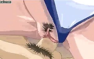 Horny anime gets wet pussy fucked