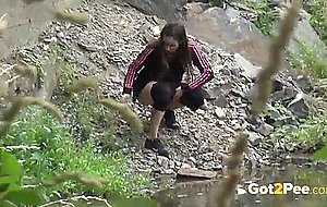 Outdoor pissing compilation with sweet girls