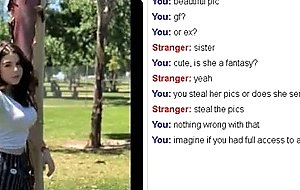 Omegle, guy showing off sisters pics non naked  