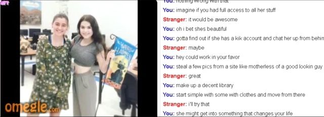 Omegle, guy showing off sisters pics non naked    - SEXTVX.COM