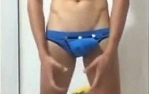 Singapore teens blue kinky underwear