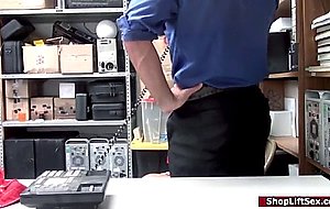 Shoplifter fucks officer to avoid cops  