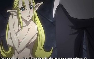 Busty anime elf caught and poked by shemale hentai