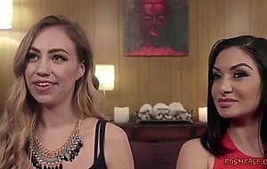 Kinky lesbians playing lusty fetish games  