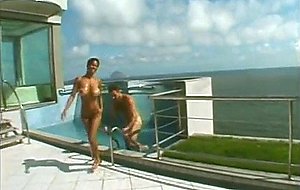 Brazilian girl enjoys big cock  