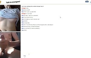 Omegle teen in gray shirt  
