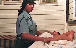 Busty shemale in uniform gets rammed intense