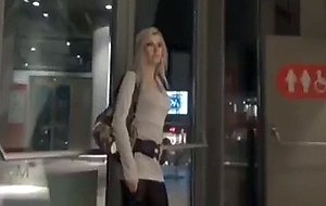 Dutch blonde bj in the mall  