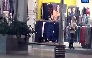 Dutch blonde bj in the mall 