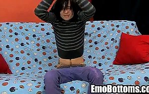 Emo twink miles pride gets nude and jerks off