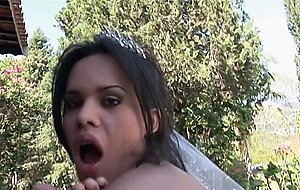 Tranny bride gets fucked