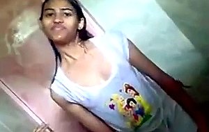 Indian teen in shower with her bf 