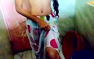 Indian teen in shower with her bf  