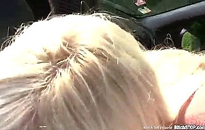 Bitch stop - squirting blonde gets fucked in the car