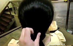 Silky chinese hairjob  